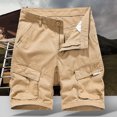 thumbnail image 2 of DPTALR Men's Cargo Half Pants Regular Classic Men Overalls Summer Shorts for Men, 2 of 3