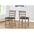thumbnail image 3 of Monarch Specialties Dining Chair, 44" Height, Counter Height, Dining Room, Kitchen, Set Of 2, Upholstered, Side, Transitional, 3 of 4