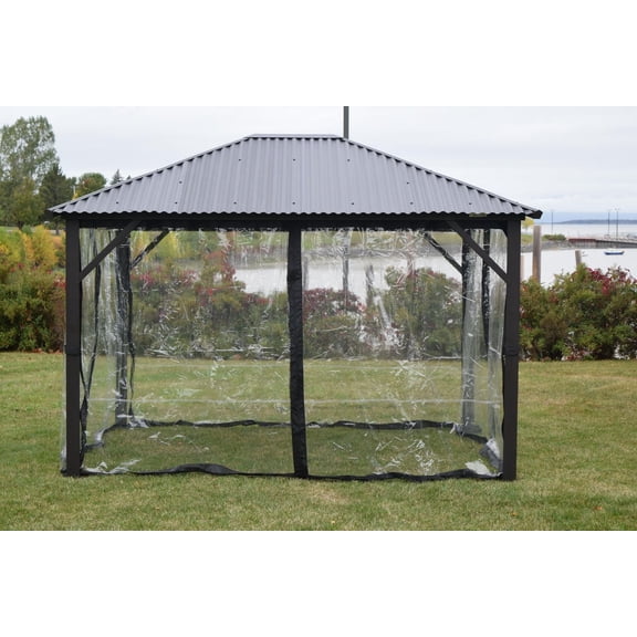 Rideau clair pour gazebo 10'x14'