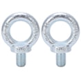 thumbnail image 2 of 2 Packs Q235 Steel Eye Bolts, Machinery Shoulder Lifting Rings Threaded Eyebolt, Lifting Rings Bolts Galvanized Carbon Steel Eyebolts Deep Threaded Lifting Shoulder Eyebolt, 2 of 7