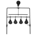 thumbnail image 1 of Steel Targets For Shooting Air  Black Steel Hot Metal Rotating  Shooting 5 Targets With Stickers For  Airgun, 1 of 8