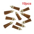 thumbnail image 1 of 10 Pieces Keychain Charms Tassels Decorations Accessory Finding Supplies Craft Accessories Jewelry Making Props Tassel for DIY Brown, 1 of 6