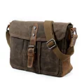 thumbnail image 4 of LNGOOR Sac Bandoulière Rétro Décontracté en Toile Sac d'Épaule Simple Sacoche pour Homme Imperméable Sac pour Homme, 4 of 7