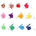 thumbnail image 3 of maskred 2 Meters Ribbon Wands Girls Rainbow Decorations Twirling Rod Stick Portable Birthday Party Stuffers Gymnastics Streamers for Rose Red, 3 of 6