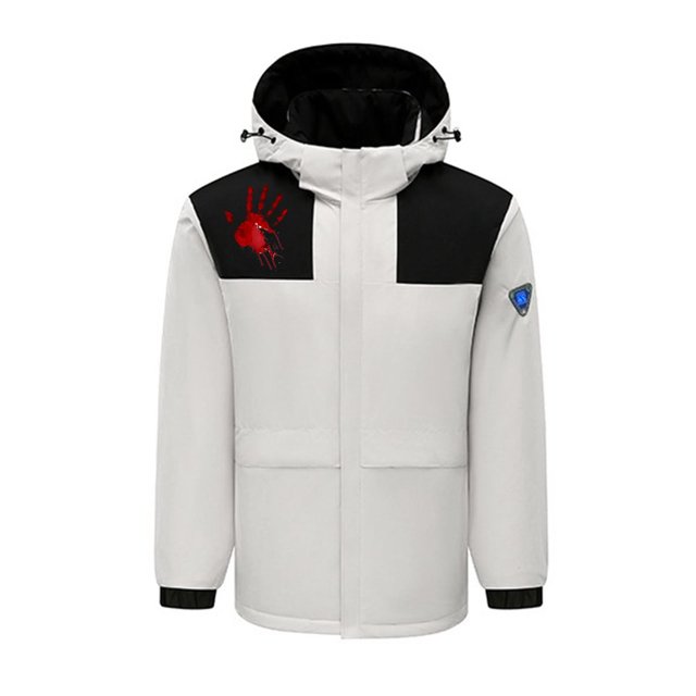 RXIRUCGD USB Intelligent Constant Temperature Heated Windproof Plus Size Coat For Men And Women Winter 4 Heated Jacket Coat( Beige, Size:S )