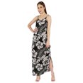 thumbnail image 3 of Inkmeso Robe d'Été Aguichant Imprimée pour Femmes à Bretelles Spaghetti, Robe Maxi Décontractée de Plage et de Villégiature, 3 of 7