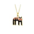 thumbnail image 1 of Laurel Burch Magicat Cloisonne Pendant w/ Necklace, 1 of 1