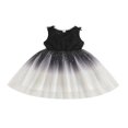 thumbnail image 1 of Robe de Fête Formelle à Rayures avec Nœud pour Bébé Fille, 1 of 7