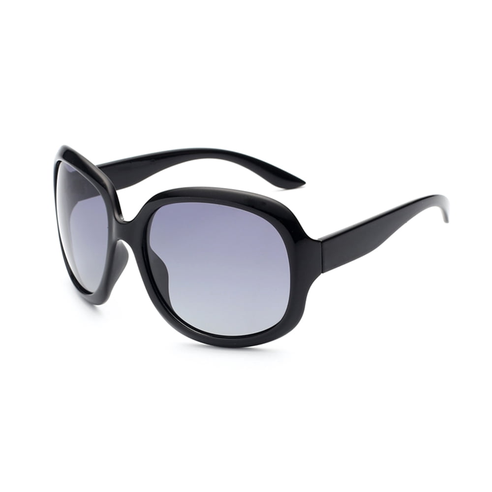 Mistaha Lunettes Surdimensionnées pour Femmes avec Forte Protection contre la Lumière Classiques Vintage Grande Monture Lunettes pour Dames Mode Rétro Extérieur Conduite Lunettes 3113Bright Black
