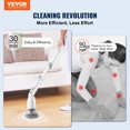 thumbnail image 2 of VEVOR Brosse Électrique Rotative, Brosse de Nettoyage Sans Fil avec 2 Vitesses Réglables et Manche Long Extensible, Autonomie de 1,5h Brosse de Douche Électrique avec 4 Têtes de Brosse Remplaçables pour Salle de Bain, Baignoire, Carrelage, 2 of 9