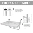 thumbnail image 4 of Outsunny Outdoor Flower Stand Serving Table Rectangle, White, 4 of 10