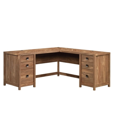 Sauder Cannery Bridge L-Desk, Sindoori Mango, 429556