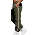 thumbnail image 4 of Ceisia Men Solid Color Loose Casual Pants Elastic Waist Drawstring Sports Gift Work Trousers, 4 of 9