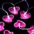 thumbnail image 3 of TIMIFIS Valentine Day Decor 65 In 10 LEDs Heart Lights String Lights Battery Operated with Remote Valentines Decorations for The Home Kids Bedroom Christmas Mother's Day(Red White) Gifts, 3 of 5
