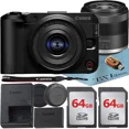 thumbnail image 1 of Canon EOS R50 V Appareil Photo Sans Miroir avec Objectif 14-30 mm + Lot de 2 Cartes Mémoire 64 Go + Ensemble d'Accessoires ZeeTech, 1 of 5