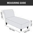 thumbnail image 3 of 2024 Velvet Armless Chaise Lounge Slipcover Stretch Sofa Slip Cover Furniture Protector, 3 of 8