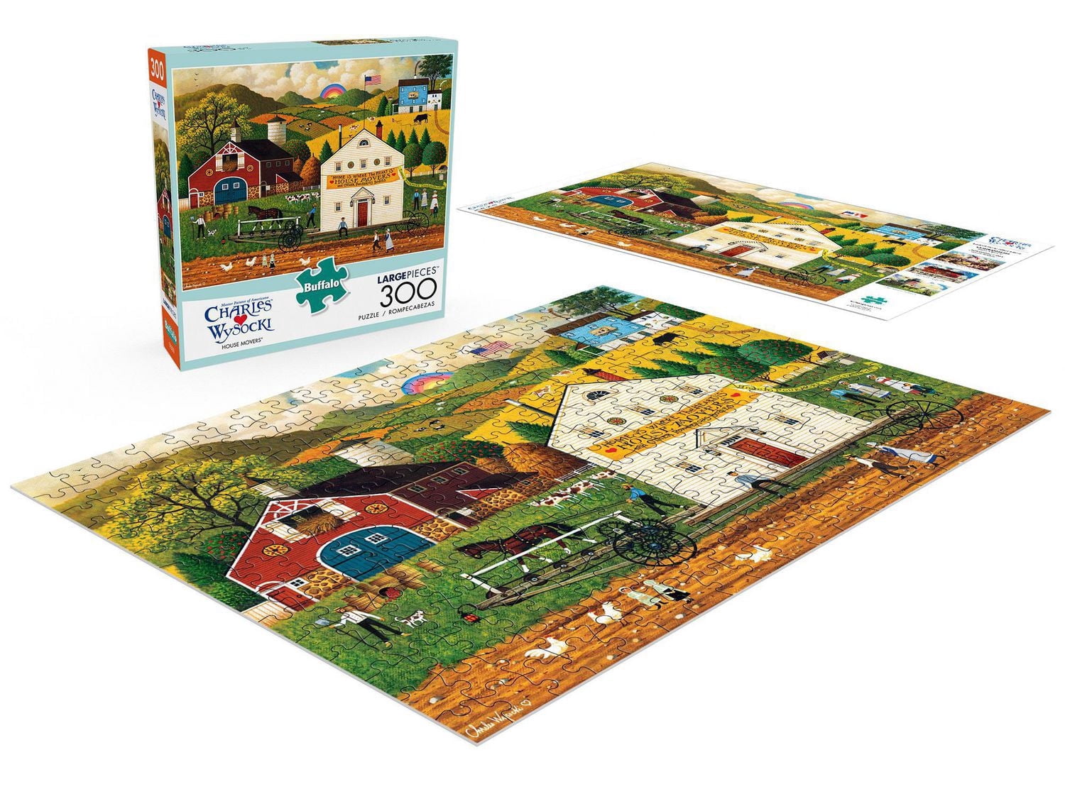 Buffalo Games - Charles Wysocki - House Movers - 300 Piece Jigsaw Puzzle