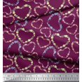 thumbnail image 3 of Soimoi Poly Georgette Fabric Floral & Heart Fabric Prints by Yard 42 Inch Wide, 3 of 3
