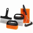 thumbnail image 1 of Birdeem Teppanyaki Grill Cleaning Kit,19 Piece Professional Griddle Scrubber and Scraper Set with Stainless Steel Tools,Scouring Pads,Handles &Storage Organizer for Flat Top,Restaurant and Home Use, 1 of 8