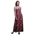 thumbnail image 1 of Bimba Floral & Paradise Whydah Bird Bimba Robe Fluide à Bretelles Spaghetti Smockée Imprimée pour Femmes-Petit, 1 of 1