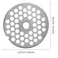 thumbnail image 3 of Shisuyan 6Pack Meat Grinder Plate Discs Food Mincer Tools for Poultry Kitchen Spare Part Safe Use, 3 of 8