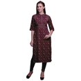 thumbnail image 1 of Bimba Kurta Santoon en Viscose Tunique d'Été Imprimée Kurtis Droite pour Femmes, 1 of 5