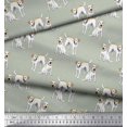 thumbnail image 2 of Soimoi Viscose Chiffon Fabric Labrador Dog Decor Fabric Printed Yard 42 Inch Wide, 2 of 3