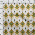 thumbnail image 3 of oneOone Polyester Spandex Dark Mustard Fabric Asian Ikat Craft Projects Decor Fabric Printed By The Yard 56 Inch Wide-9232, 3 of 4