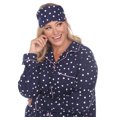 thumbnail image 2 of White Mark Women's Three-Piece Button-Down Pajama Set, 2 of 6