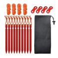 thumbnail image 3 of Almencla 10pcs 7001 Aluminum Tent Stakes - Ultralight Tri-cone Tent Pegs Red, 3 of 8