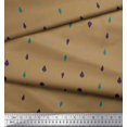 thumbnail image 1 of Soimoi Brown Poly Georgette Fabric Butidar Jamdani Fabric Prints By Yard 52 Inch Wide, 1 of 2