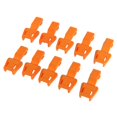 thumbnail image 4 of tredstone 10 Pieces Plastic Zipper Puller End Lock Zip Pull End for 3-4mm Cord Orange, 4 of 8