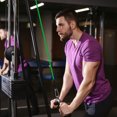 thumbnail image 4 of Uxcell Resistance Tube Bands, 10 lbs Stackable Single Resistance Band Exercise Band Stretch Band for Working Out Man Home, Yellow, 4 of 5
