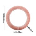 thumbnail image 3 of TopLLC Star Car Steering Wheel Cover Sable Winter Warm Thickened Non-slip Interior Handlebar Cover Steering wheel cover, 3 of 6