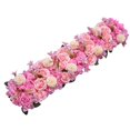 thumbnail image 1 of Abbracc Backdrop Flower Panel Decor Artificial Rose for Wedding Valentines Day Party Dark Pink, 1 of 9