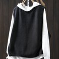 thumbnail image 4 of Women's Solid Color Knitted Vest Loose Large Sized Versatile Coat for Layering over Shirts or Tees, Soft Knit Fabric, 4 of 5