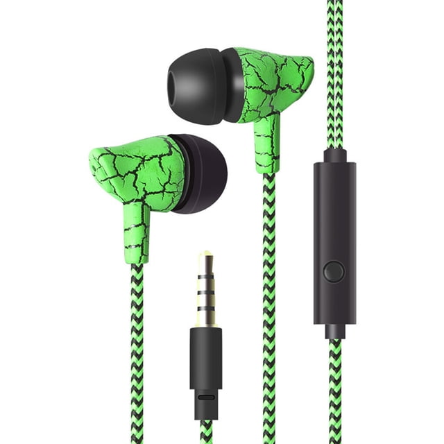 ziyahi Phone Music Wired Earphone In-ear Headphone Wire Control Cellphone 3.5mm Plug Earbuds Headset