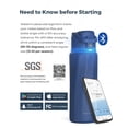 thumbnail image 2 of Bouteille d'eau intelligente bleu magnétite - 24 oz, 2 of 3