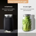 thumbnail image 3 of Sprouting Kit, Versatile Seeds & Easy Sprouting: Grow Healthy Broccoli, Alfalfa Seeds, Mung Beans in Stainless Steel Stand, Complete Jar Set for Your Kitchen Counter, 3 of 6