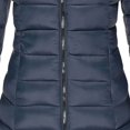thumbnail image 3 of Fankiway Veste Décontractée Mi-Longue à Capuche à Manches Longues pour Femme avec Petit Imprimé Style Marine TG, 3 of 4