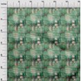 thumbnail image 3 of oneOone Silk Tabby Green Fabric Patchwork Sewing Material Print Fabric By The Yard 42 Inch Wide, 3 of 4