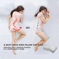 thumbnail image 3 of Pillow 2 Leg Pillow With Memory Foam And Straps To Fix The Knee Pillow For Enhanced Comfort And Support In Bedroom, 3 of 7