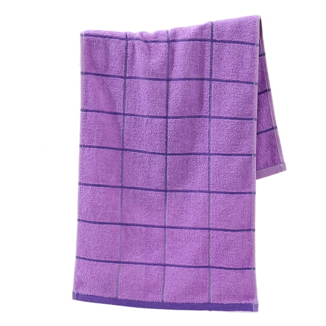 Btomtd 35X90cm Household Towel Absorbent Bath Gift Towels, Purple