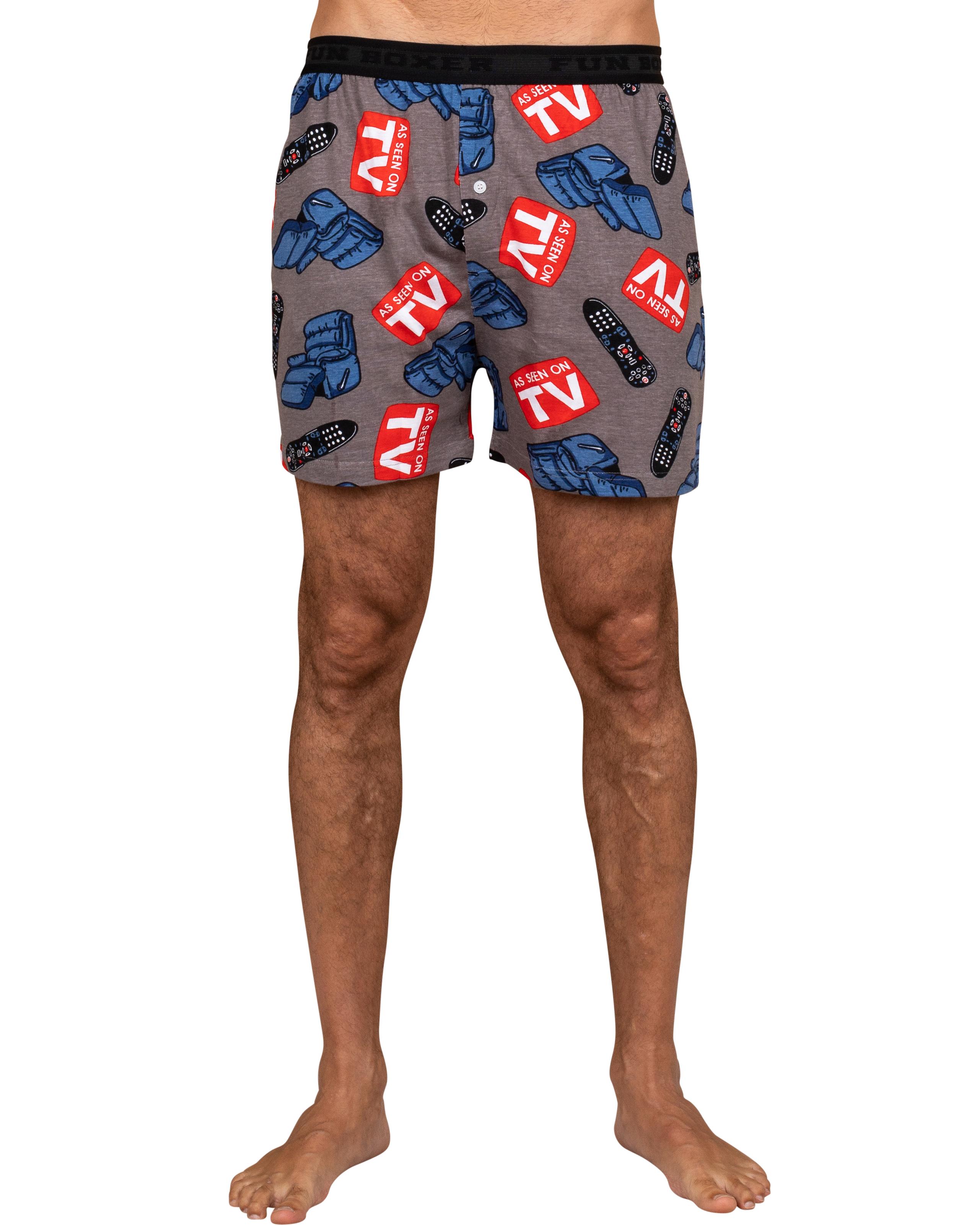 Men's' Underwear Fun Print Briefs Adult Boxer Shorts