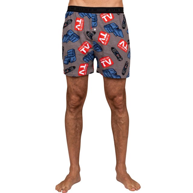 Men's' Underwear Fun Print Briefs Adult Boxer Shorts