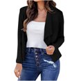 thumbnail image 1 of Timegard Lightweight Jacket Women Long Sleeve Cropped Blazer Casual Business Open Front Work Jackets, 1 of 5