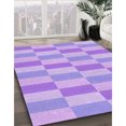 thumbnail image 3 of Ahgly Company Tapis Rond Lavable en Machine Intérieur Transitionnel Mauve Violet, 8 Pieds Rond, 3 of 7