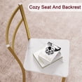 thumbnail image 3 of Dining Table Set for 2, Round Kitchen Table and 2 Chairs, Metal Frame, 3 Piece Kitchen Table Set for Small Space, Apartment, Studio, 3 of 6
