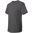 thumbnail image 3 of Hanes TAGLESS Men`s Pocket T-Shirt, M, Smoke Gray, 3 of 8