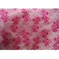 thumbnail image 4 of oneOone Cotton Silk Fabric Leaves & Floral Block Printed Craft Fabric BTY 42 Inch Wide, 4 of 4